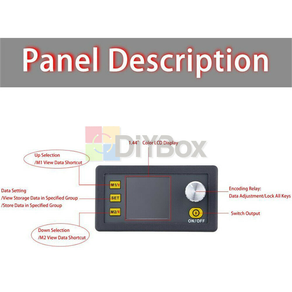 DP50V5A Digital LCD Programme Step-down Regulated Power Supply Module