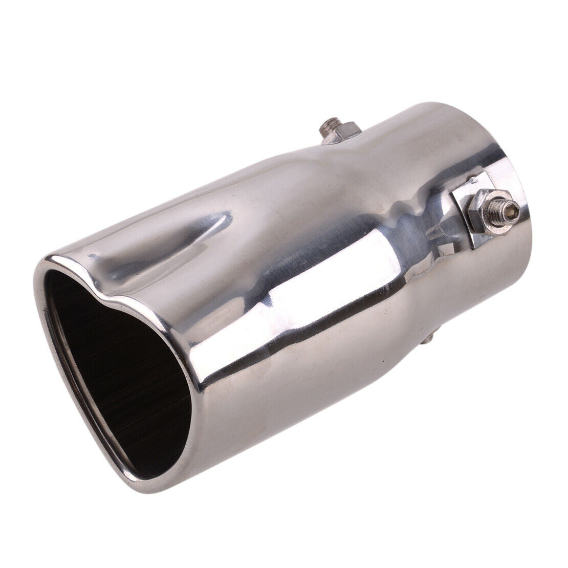 Heart Shape Exhaust Tip Tail Inlet Stainless Steel Exhaust Muffler Tip Pipe New