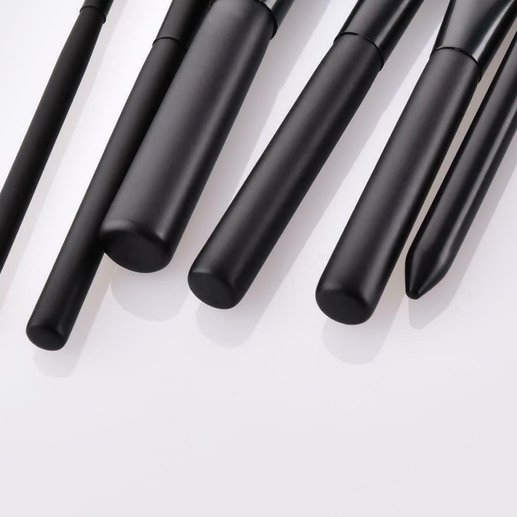 Makeup Brushes Set Concealer/Lip/Eyebrow Line/Powder/Foundation Brush Tool Black