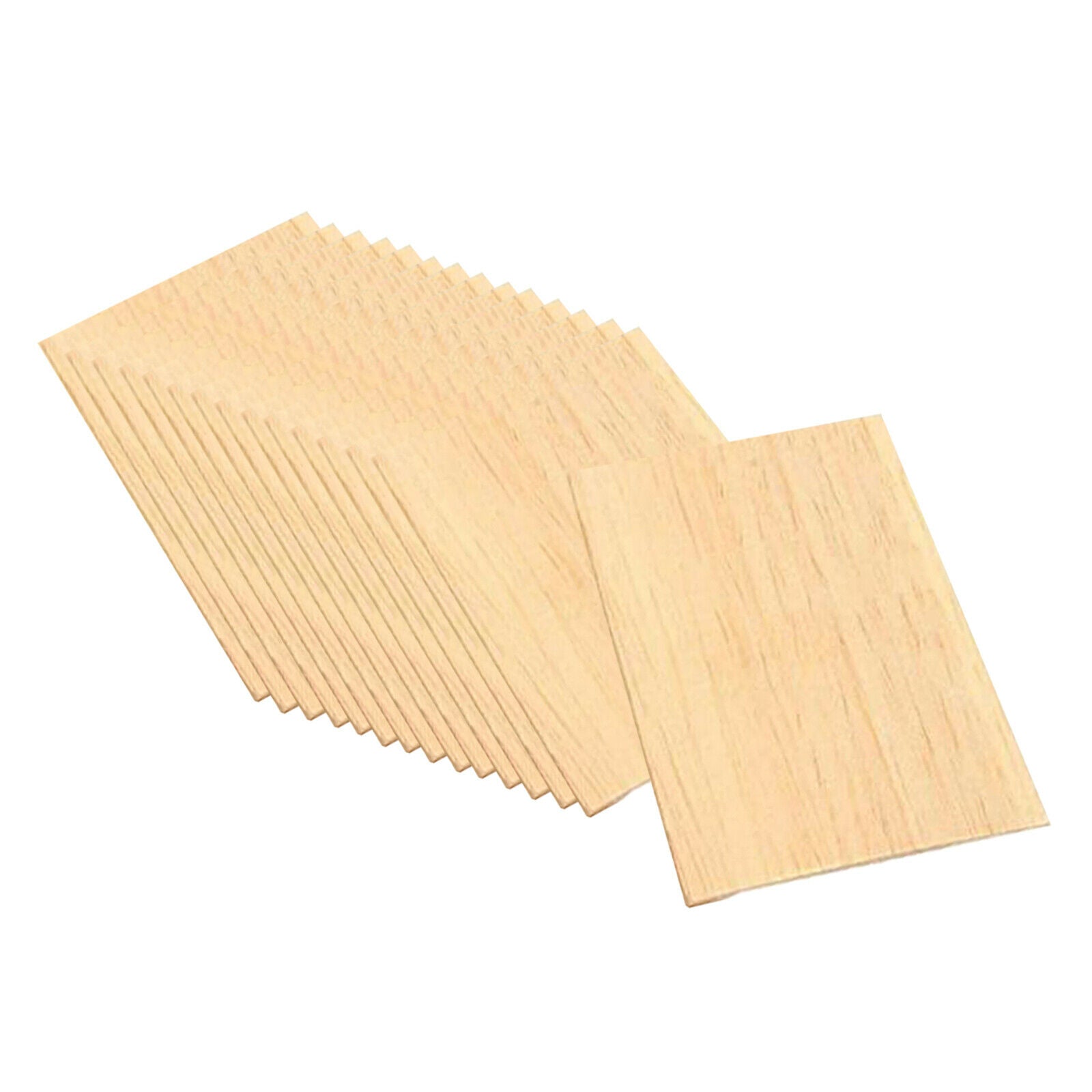 15Pieces Blank Wood Square Slices Unfinished Wooden MDF Cutout Shapes Wood Craft