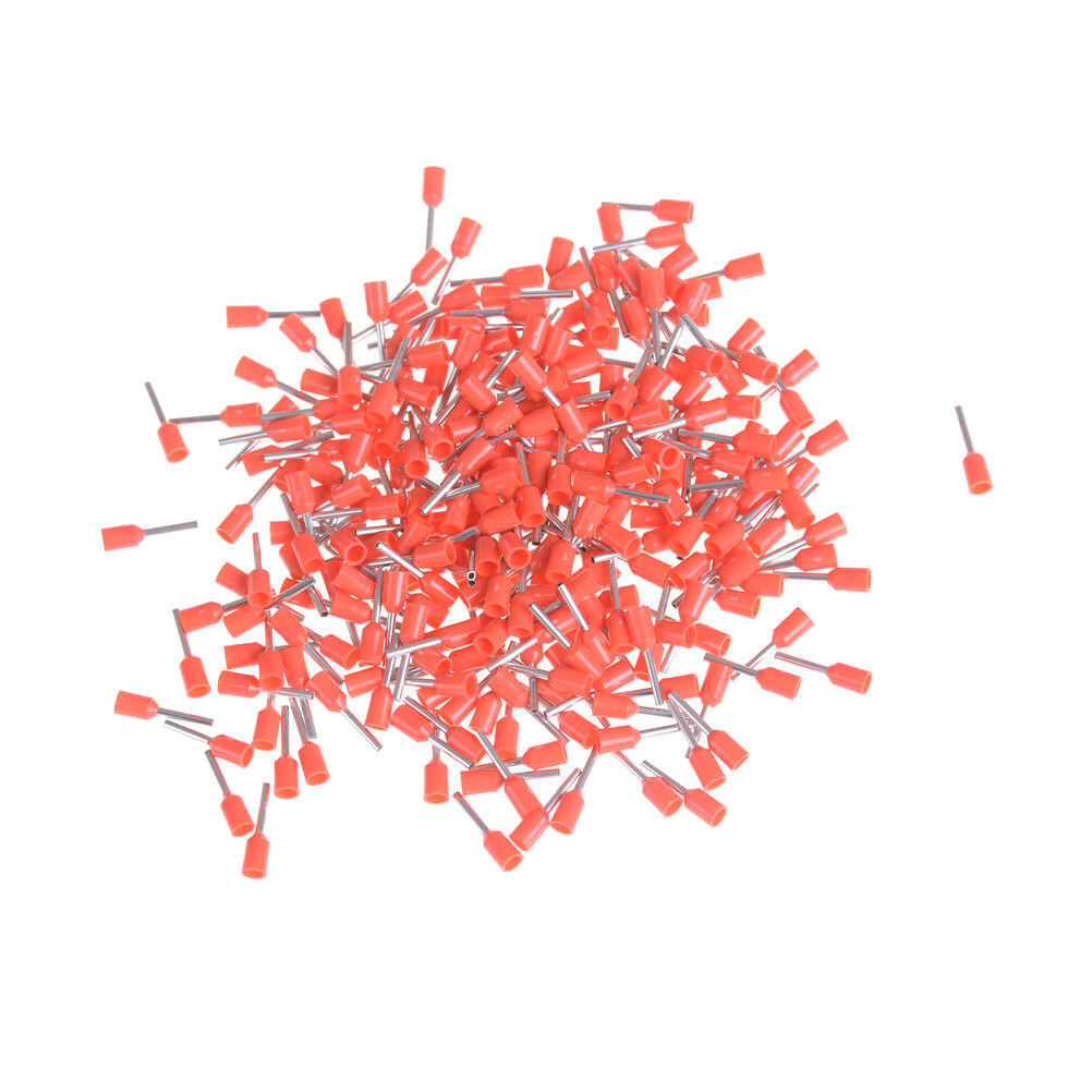 1000 Pcs AWG 22 Wire Copper Crimp Insulated Pin End Ferrules Terminal S;A!J WF