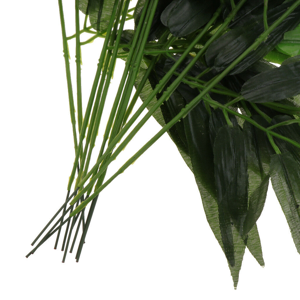 12x Artificial Bamboo Ivy Plant Bush Plastic Foliage Garland Home Decor 60cm