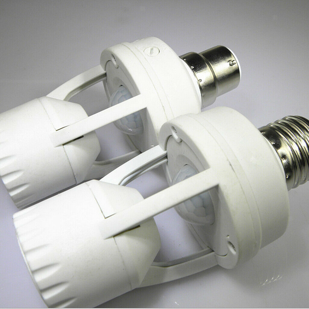 2 Pieces LED Pir Light Infrared Motion Sensor E27 Screw  Bracket