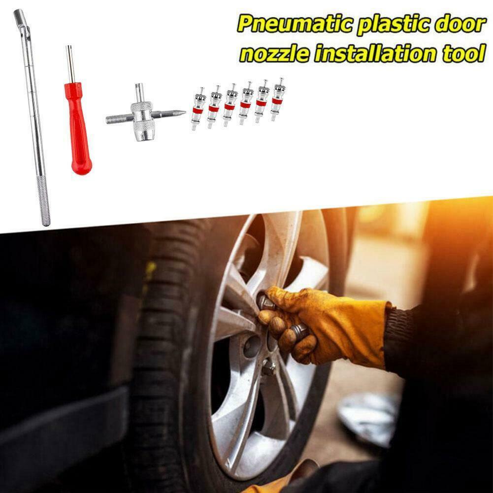 Tire Valve Stem installation HD Chrome Tool Puller Car Plug Core Remover Repair!