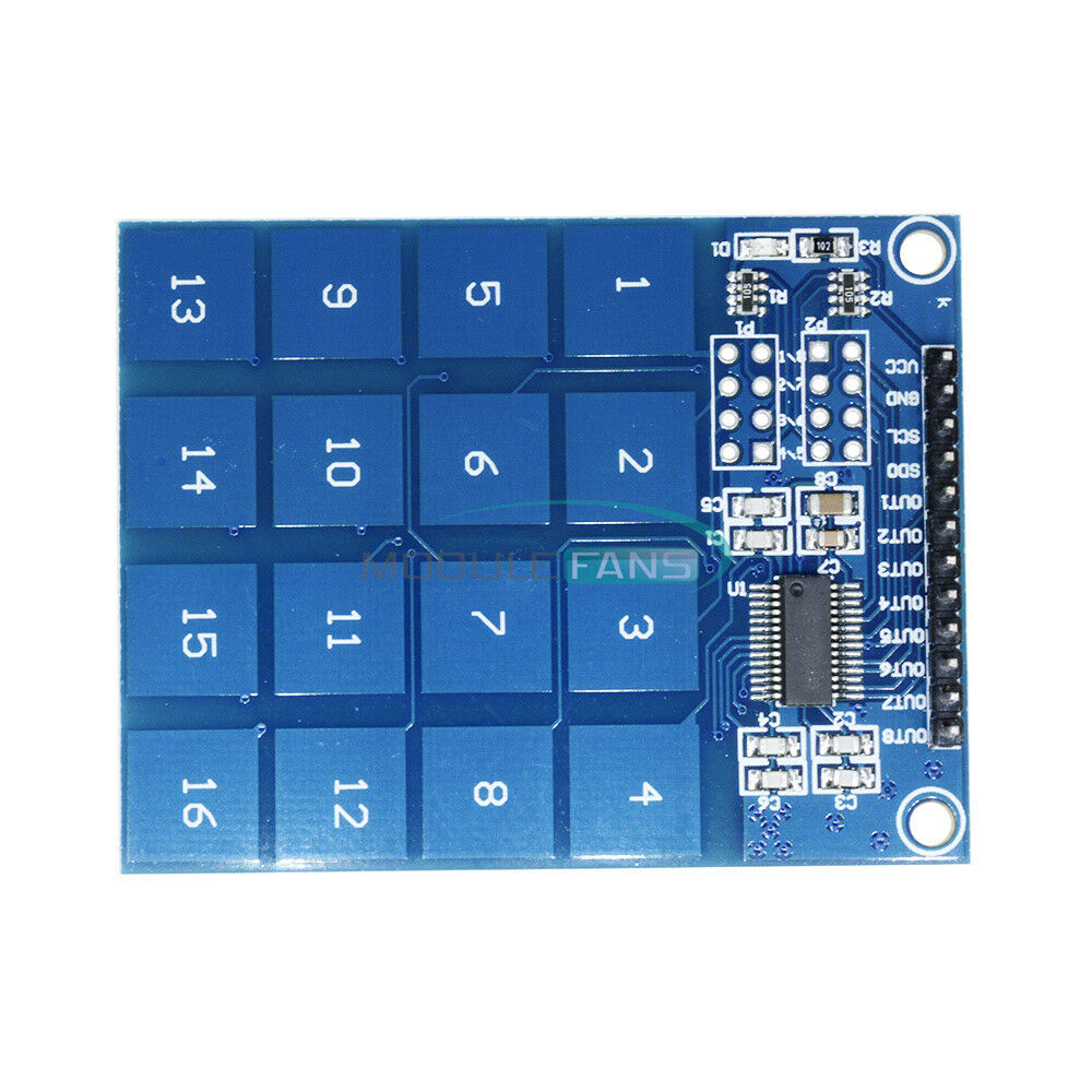 2PCS For Arduino TTP229 16 Channel Digital Capacitive Touch Switch Sensor Module