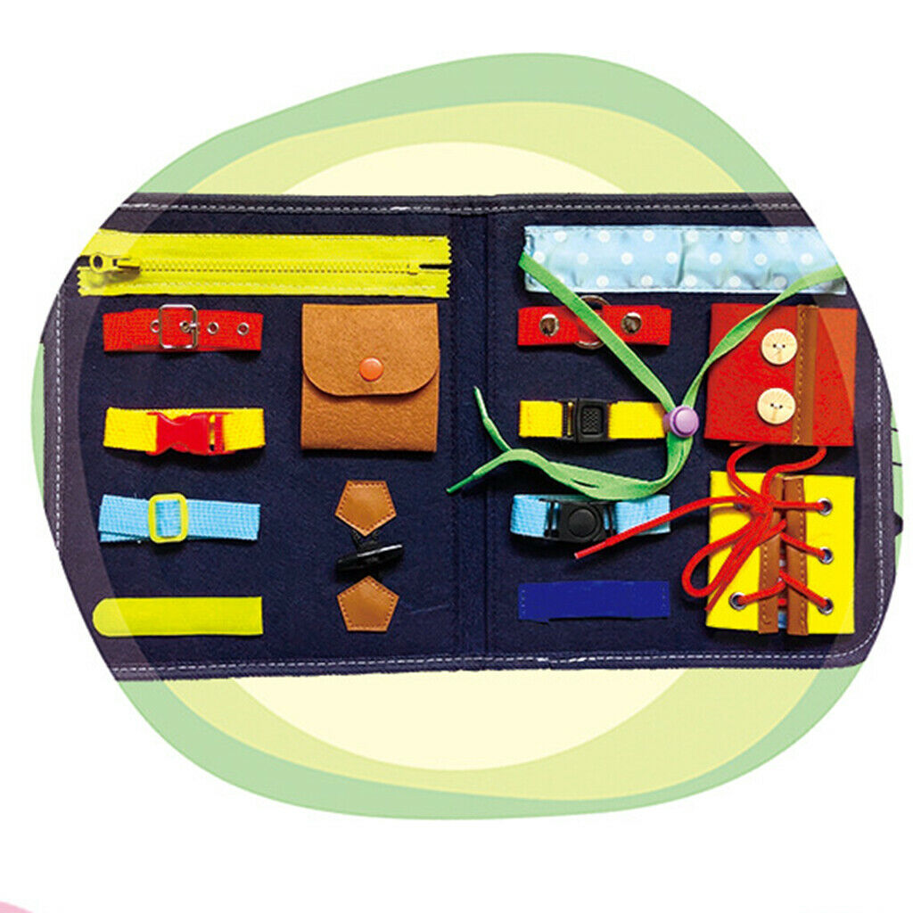 Busy Board for Toddlers Basic Skills Sensory Toys Fine Motor Traveling Game