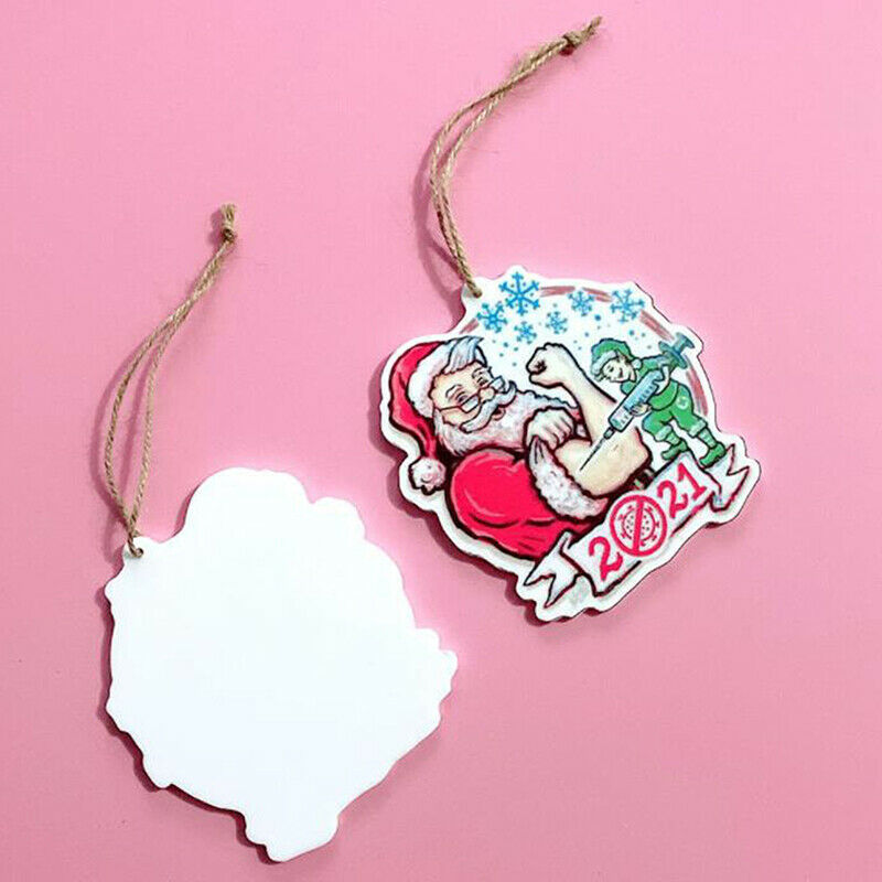 Personalized Christmas Tree Ornament Xmas Santa Claus Hanging Pendant Decorat DF