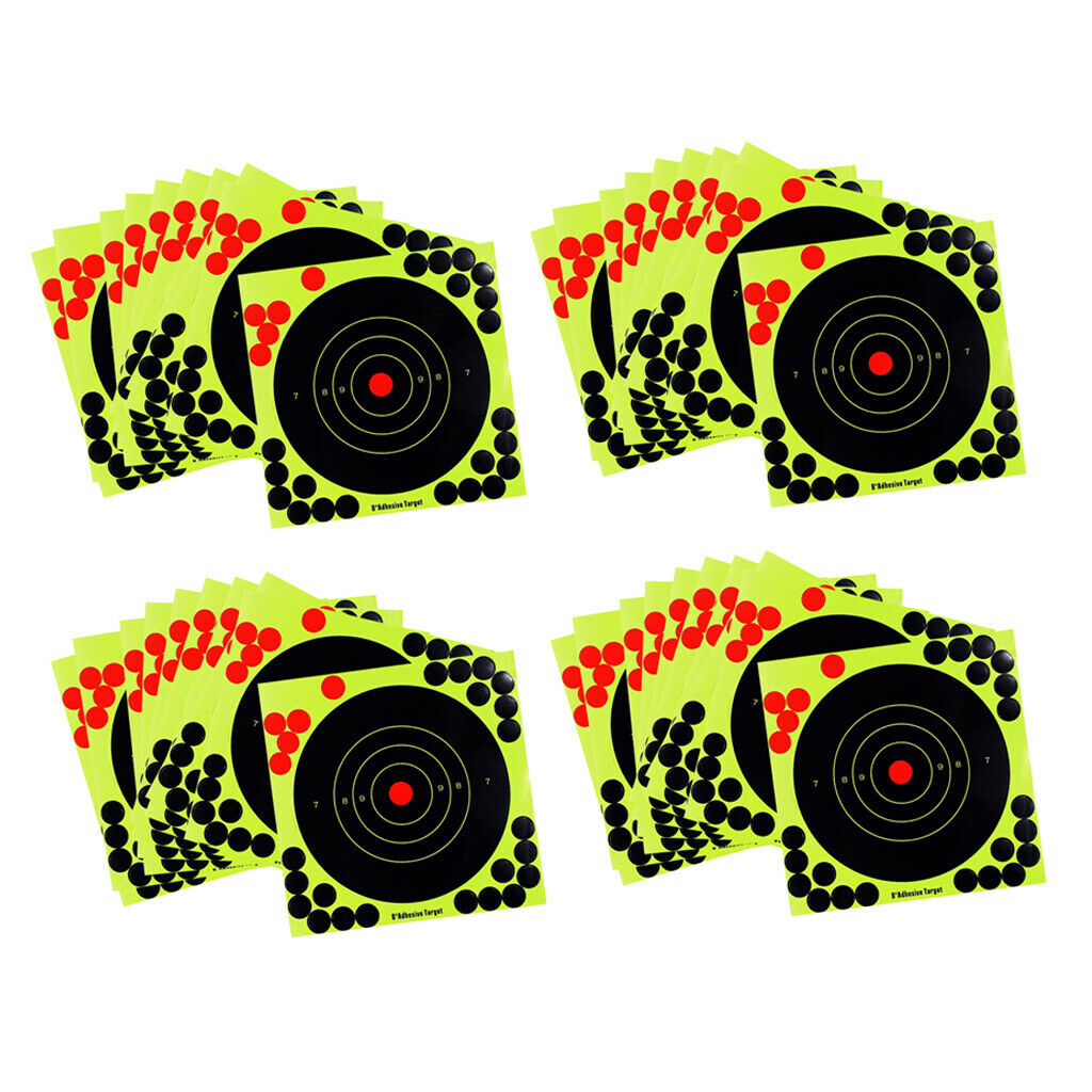 Lots 40 8inch  Targets Gun Range Paster Hunting Targets Accessories