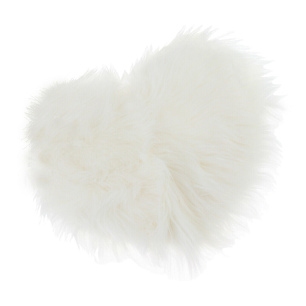 Heart Shape Shaggy Area Rugs Fluffy Floor Carpet for Bedroom Bedside 30x40cm