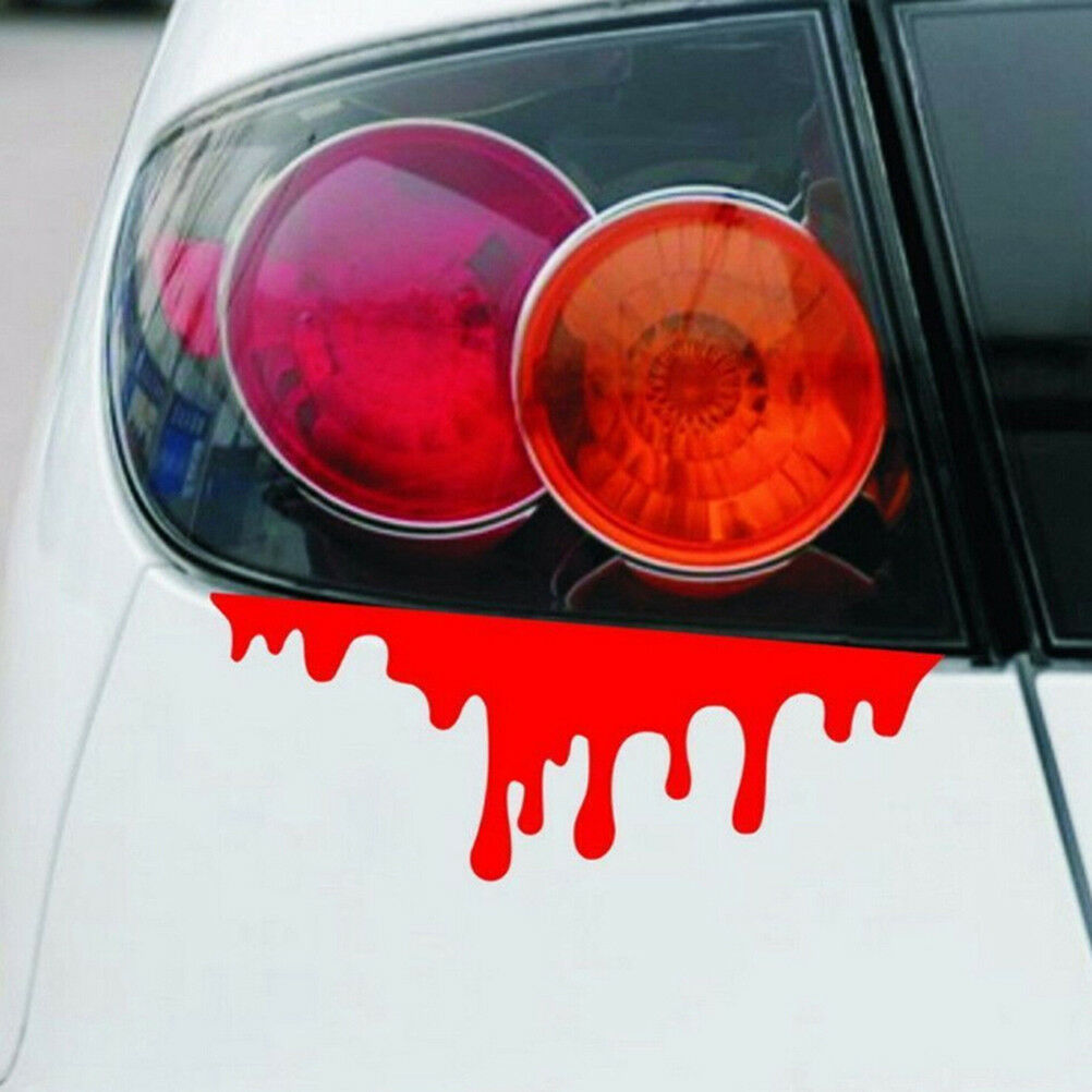1PC car stickers red blood DIY vehicle body badge car styling stickers dec.l8
