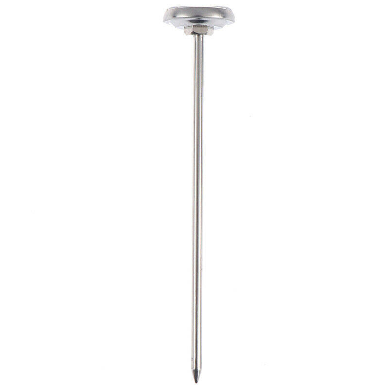 Stainless Steel Soil Thermometer 127mm Stem Display 0-100 Degrees Celsius.l8
