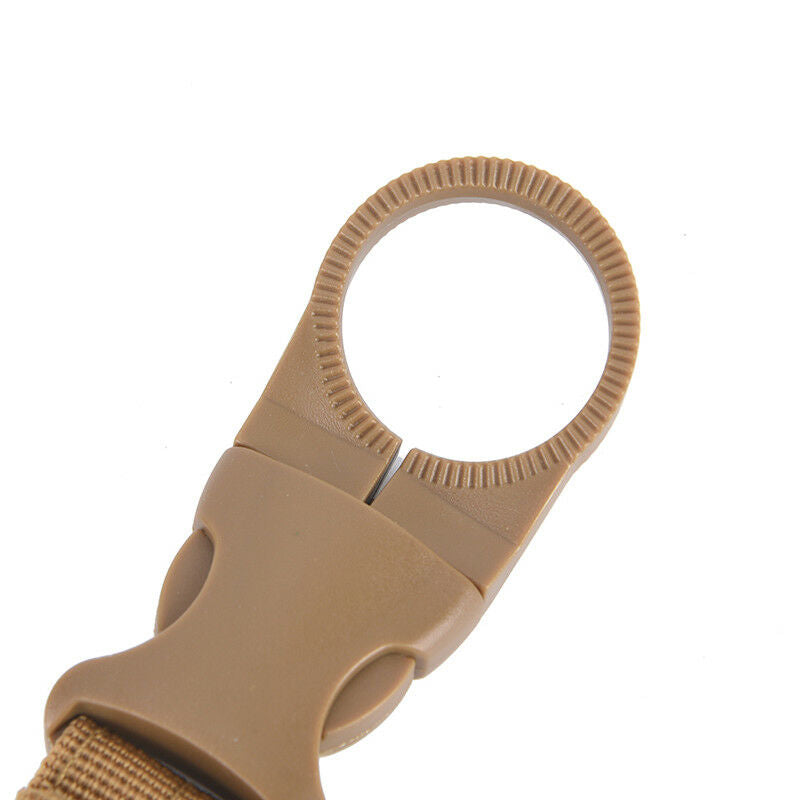 Outdoors Nylons Webbing Buckle Hook Water Bottle Holder Clip Belt Backpack Clamp