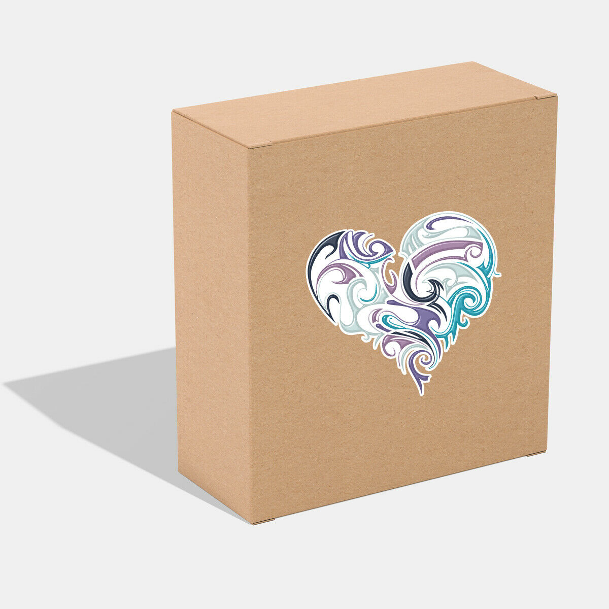 7pcs/set Coloured Heart Love Skateboard Vinyl Stickers Laptop Luggage Decals