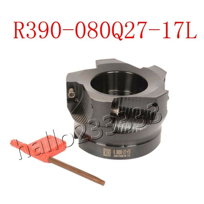 R390-080Q27-17L 80mm /2.5"CNC face milling cutter face mill for R390-1704 insert