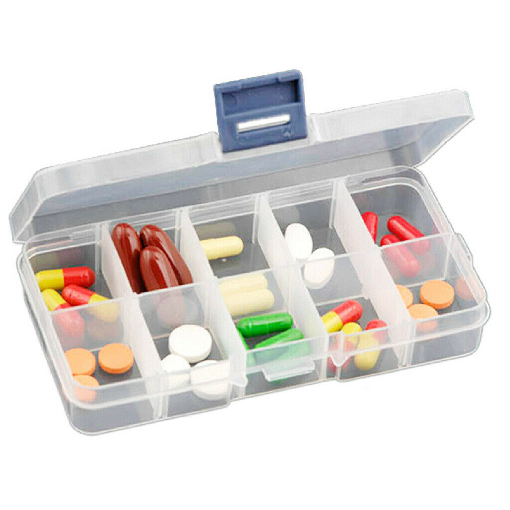 2pcs Plastic Jewelry Bead Organizer Box Storage Container Case Craft Tool - 10