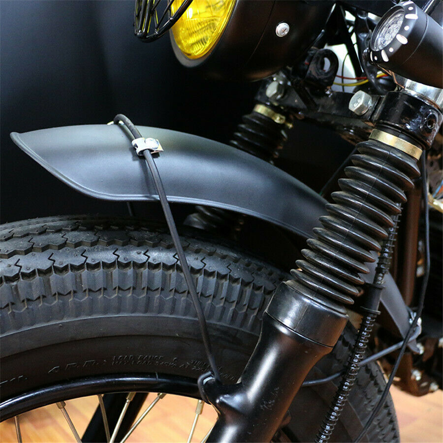 Motorcycle Front Wheel Fender Metal Mudguard Guard Protection Matte Black