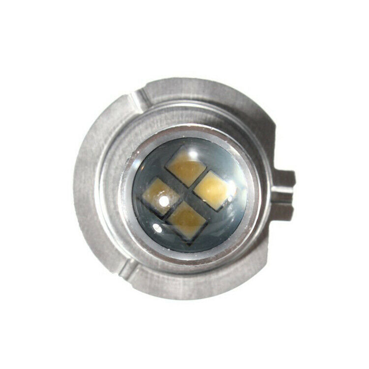 1Pcs HID White H7 6000K 100W LED Projector fog Driving DRL Head Light