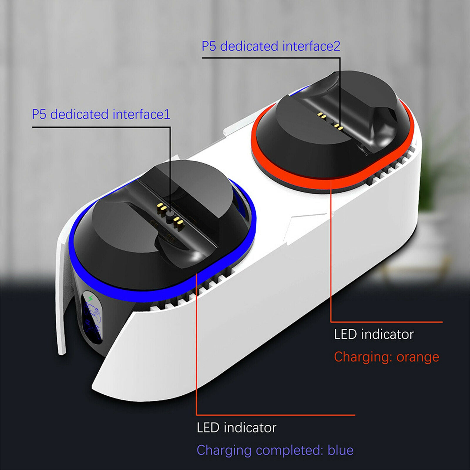 PS5 Controller Charger Stand DualSense Fast Charging Station Dock PlayStation 5