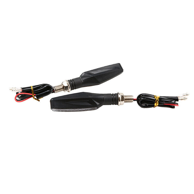 Flexible Motorcycle 12-LED Amber Turn Bike Signal Indicators Blinker Lights