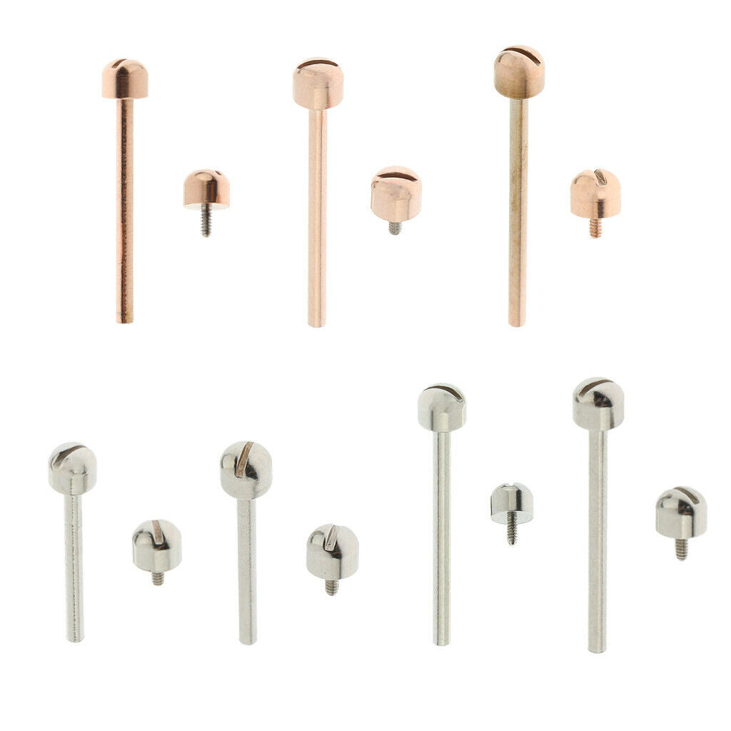 Set of 2, Bar Screw Tube Replace for Watch Repair Friction Pin Accessories