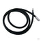3mm Black Rubber Cord Necklace With Stainless Steel Closure - 16 Inch