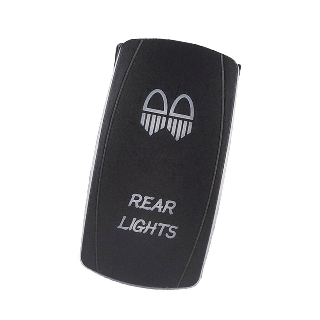 5 Pin 12V Boat Marine LED ON-OFF illuminated Toggle Rocker SPST Switch S005