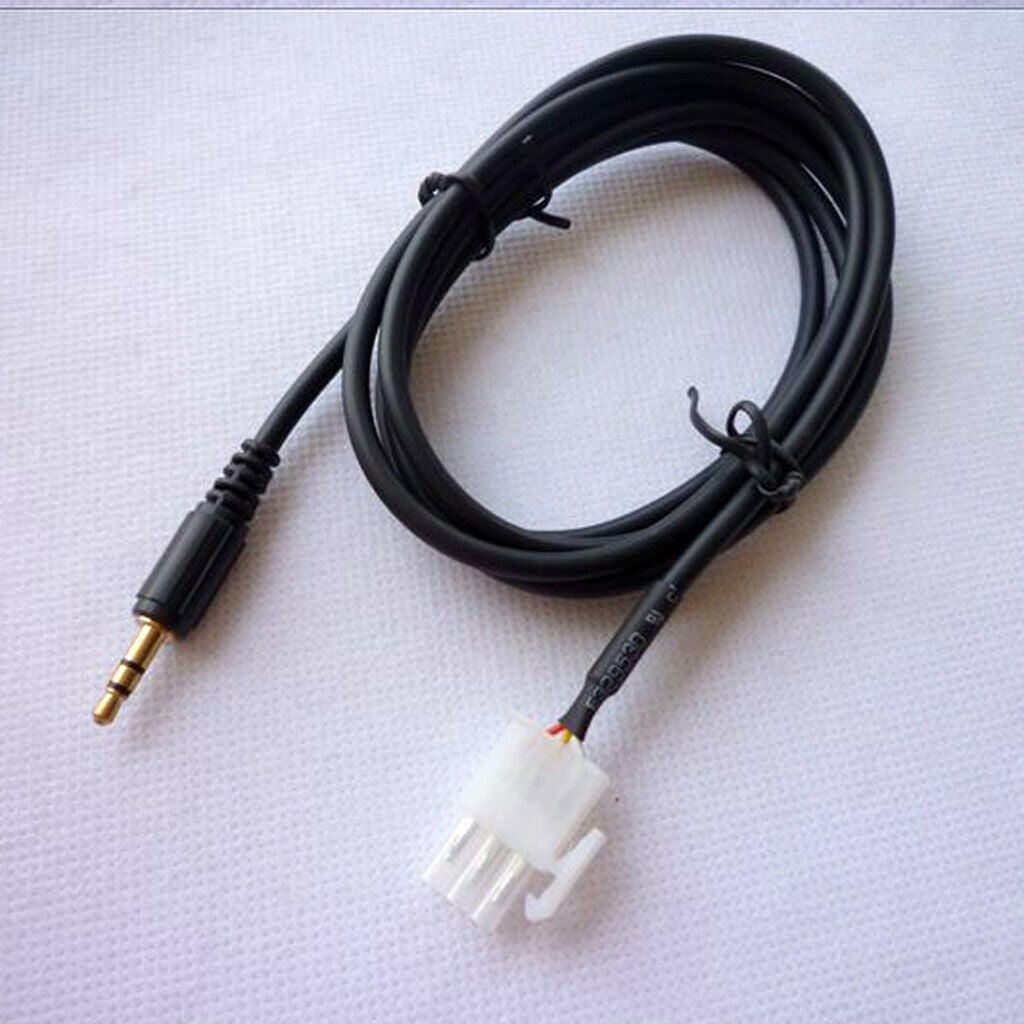 2pcs 1.5 Meter Motorcycle MP3 Player Adapter 3.5mm AUX Cord Cable Male Jack for