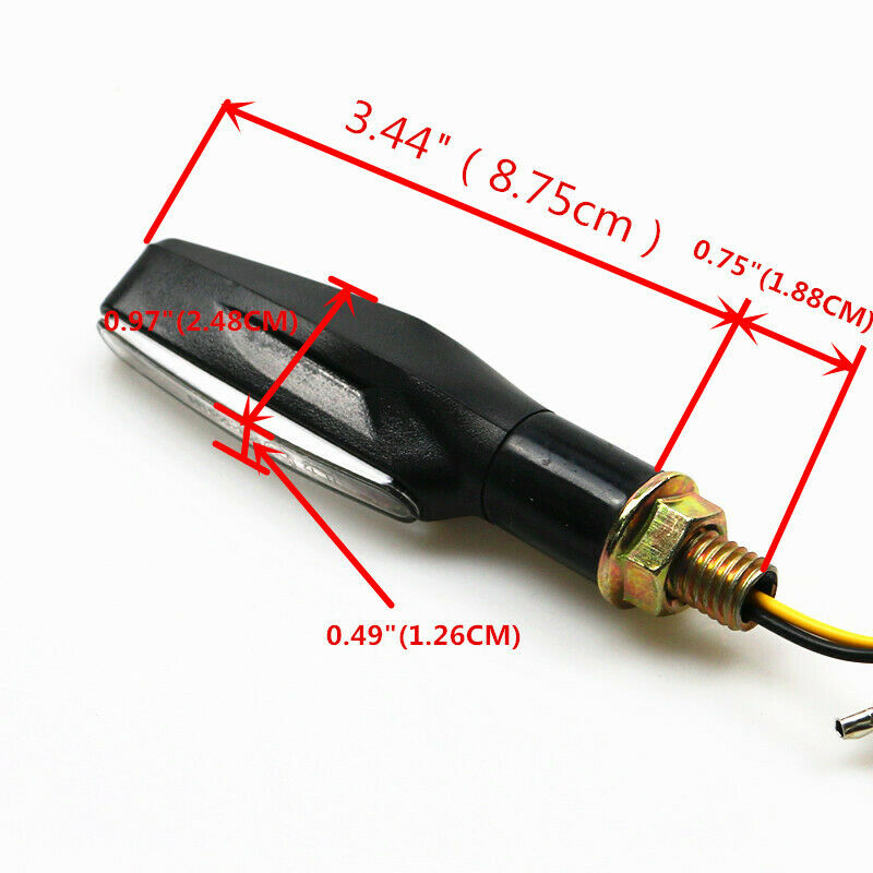 Motorcycle LED Flowing Flashing Turn Signal Indicator Light Sport Street Bike