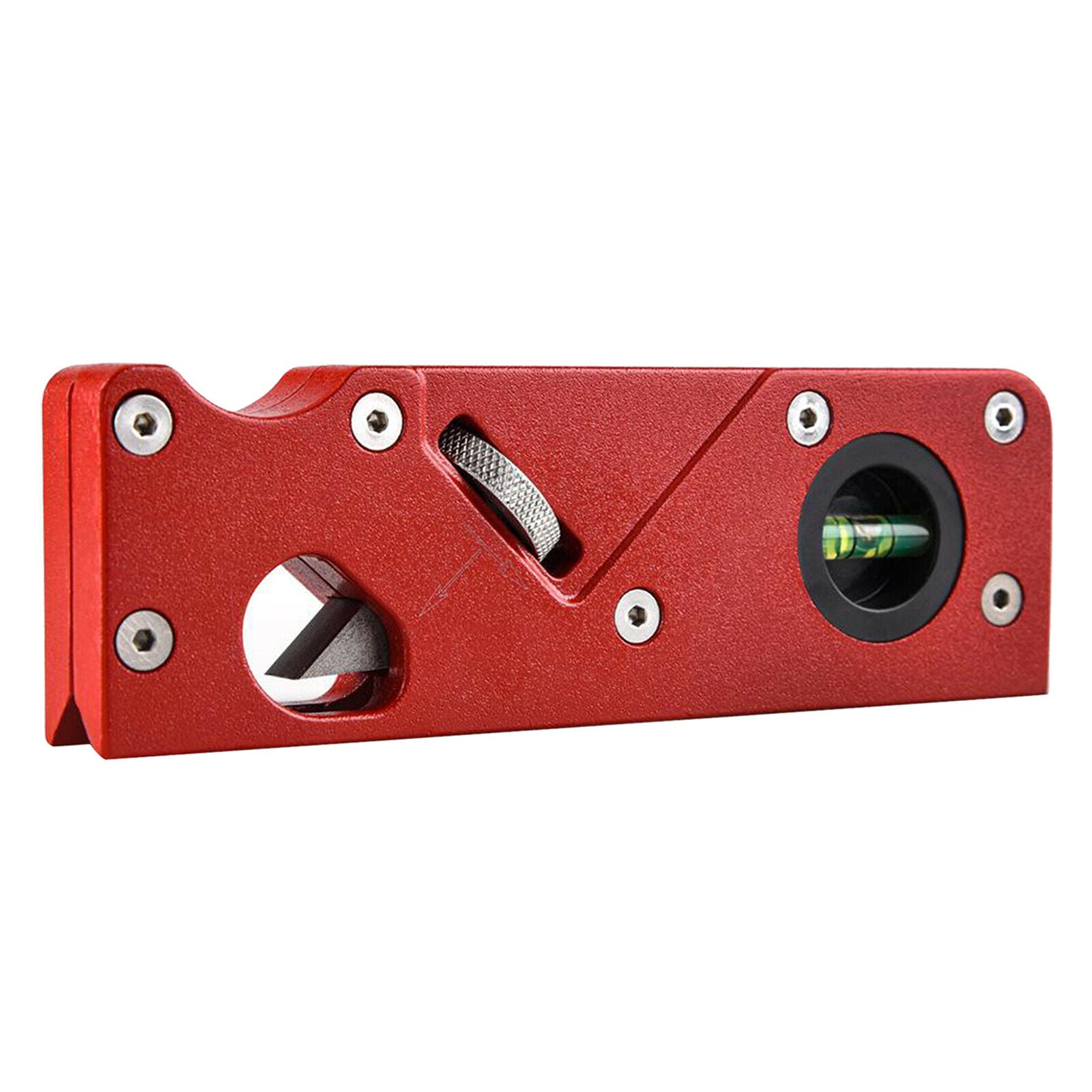 Woodworking Hand Plane Manual Ajdustable Chamfer Planer Edge Smoothing Red