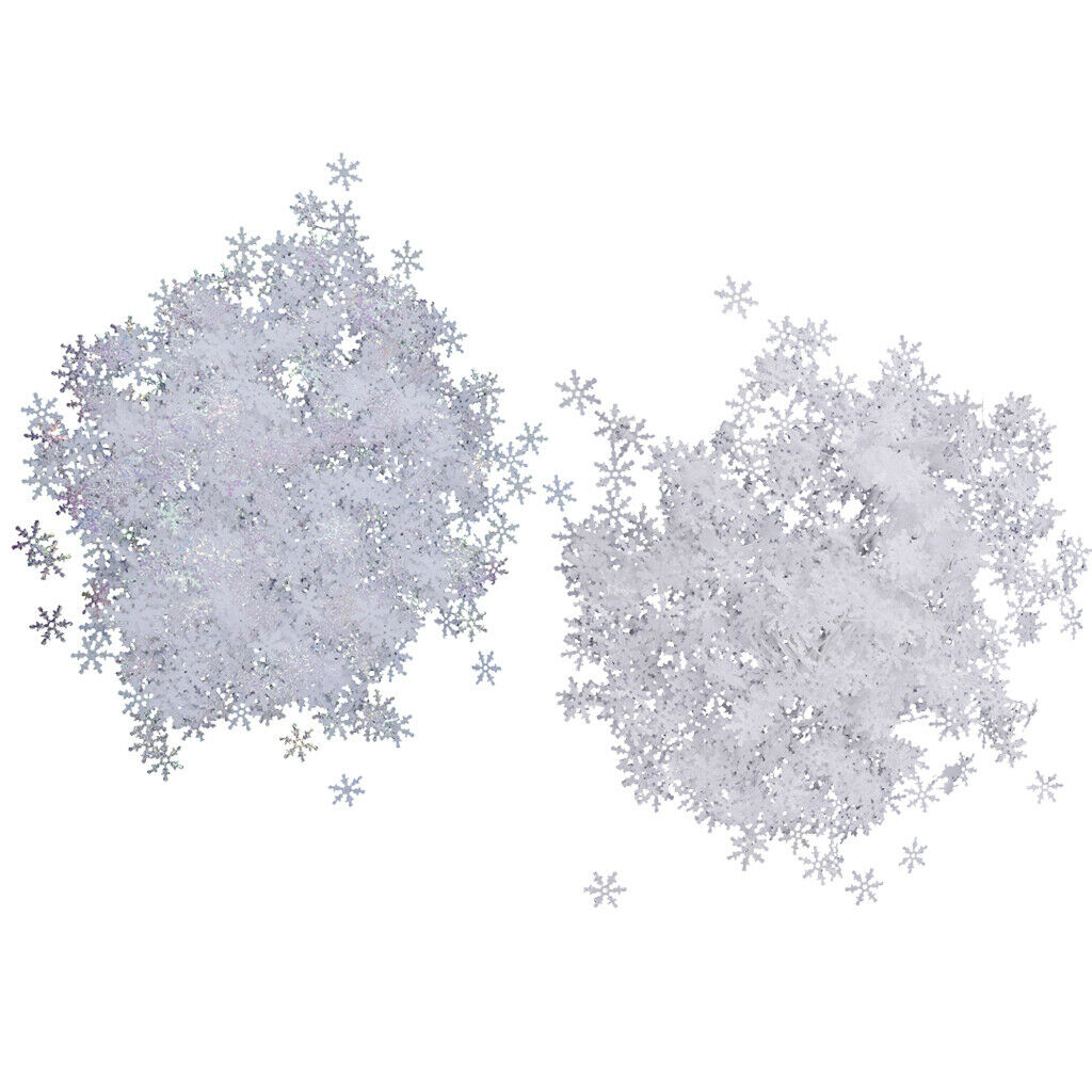 Bag of 1000pcs 15mm Nonwoven Christmas Snowflake Table Confetti Xmas Decor A