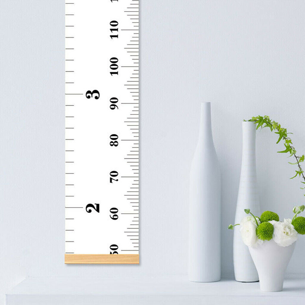 Wood Frame Hanging Baby Growth Chart Ruler for Kids Chart Baby Room Decor