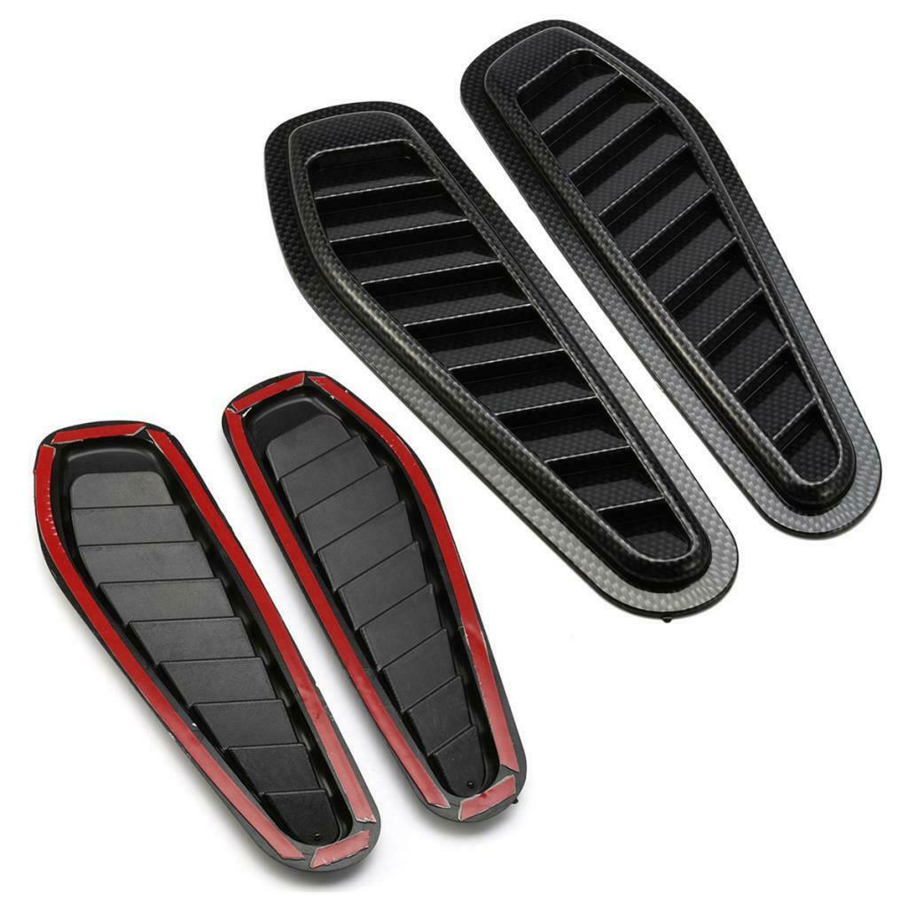 2 Pieces ABS Race Car Hood Scoop Bonnet Air Vent Decorative Accessories