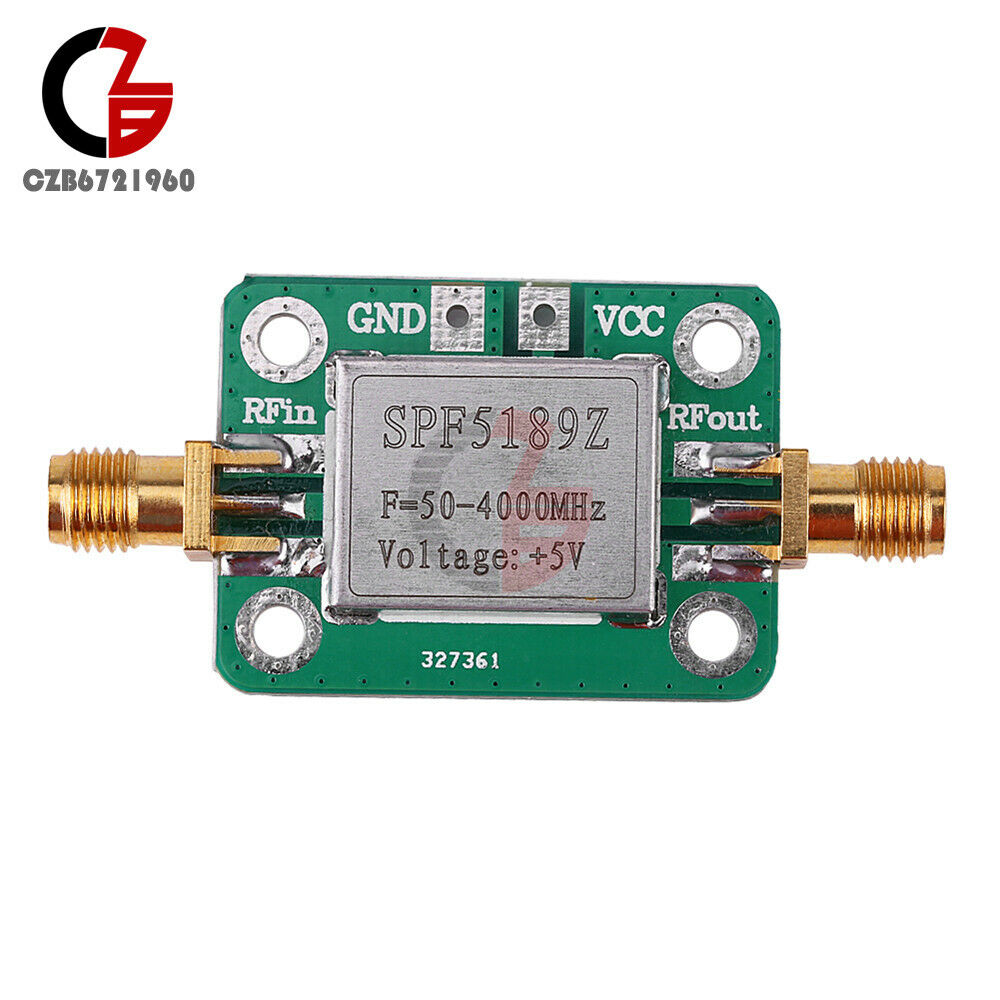 For FM HF VHF UHF Ham Radio LNA 50-4000MHz SPF5189 RF Amplifier Signal Receiver