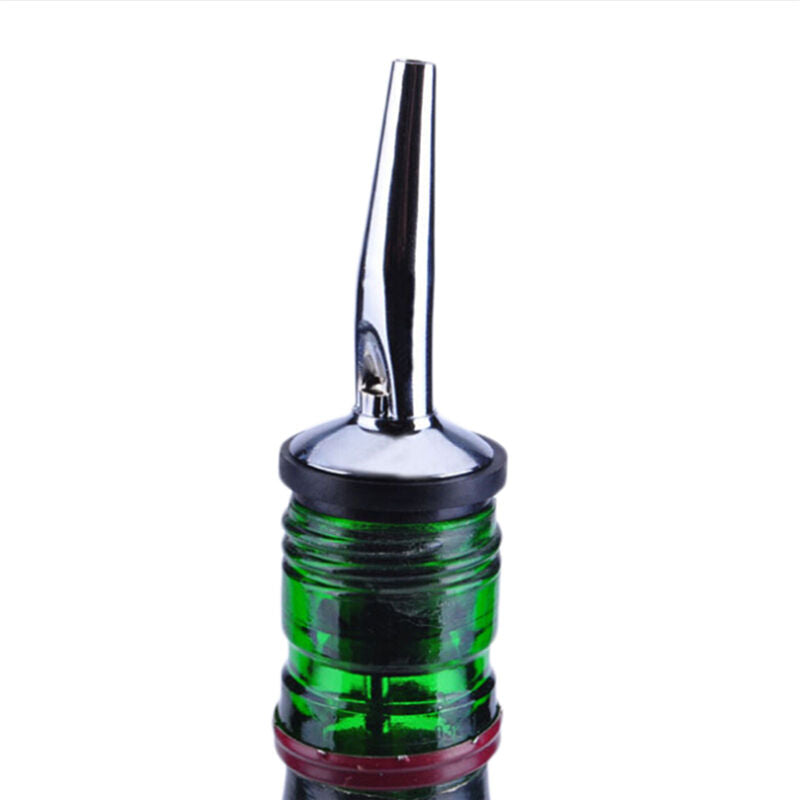 3x Stainless Steel Liquor Spirit Pourer Free Flow Bottle Pour Spout StoppeY SJ