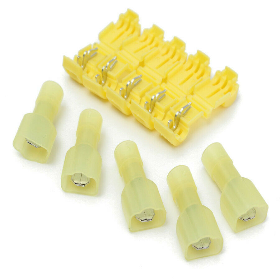220 Pcs T-Tap Electrical Wire Crimp Terminals Quick Splice Cable Connectors Kit