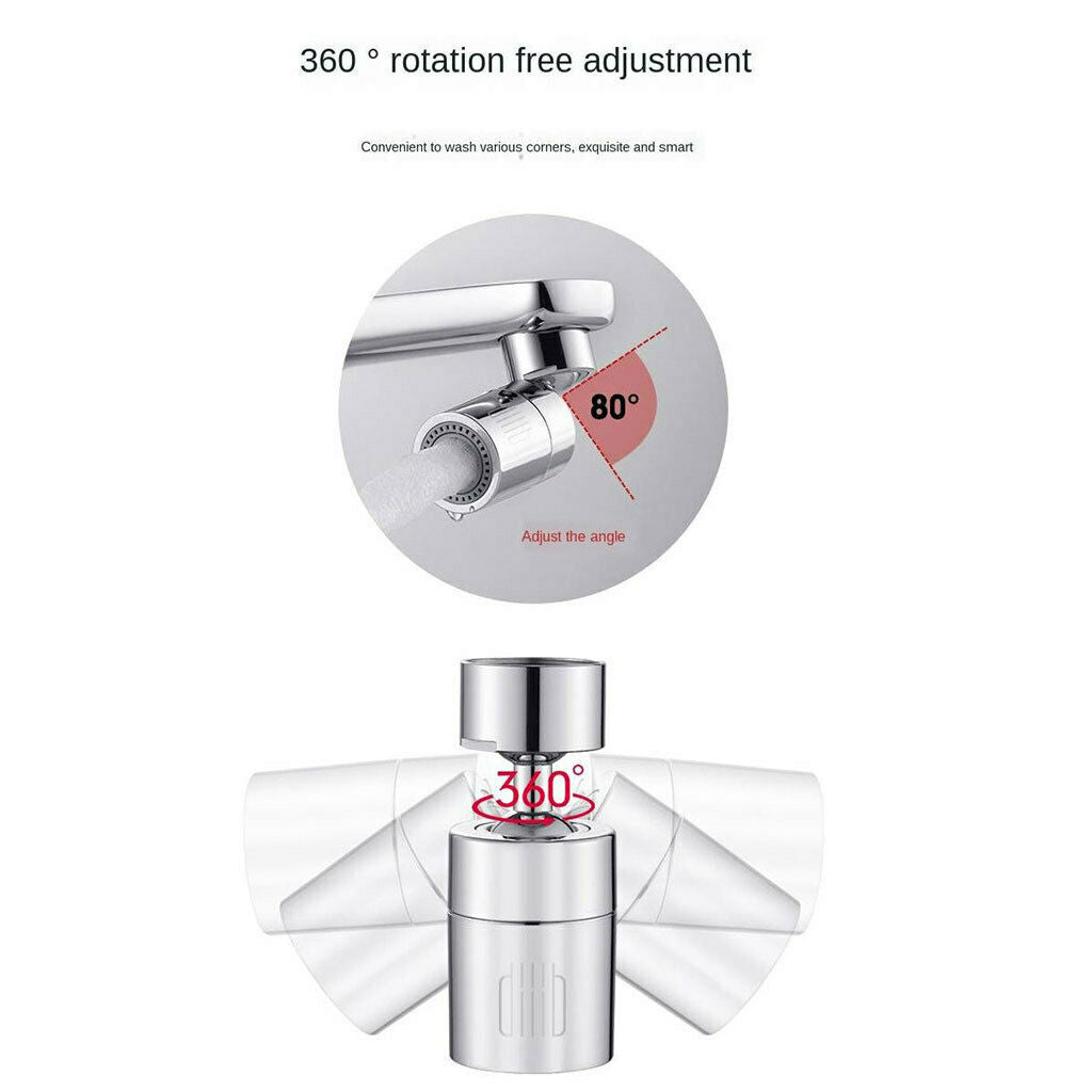 Tap Aerator Faucet Nozzle Bubbler Universal 2 Modes Adjustable Water Saving