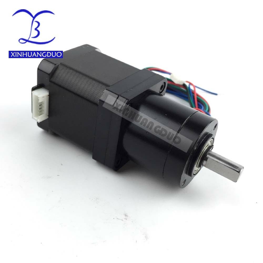 Gear ratio 14:1 Planetary Gearbox , Nema 17 1.68A Geared Stepper Motor