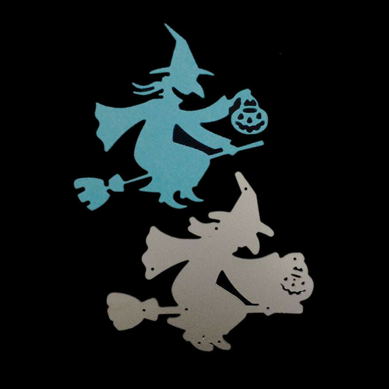 halloween magic broom metal cutting dies stencil scrapbook albumembossing.l8