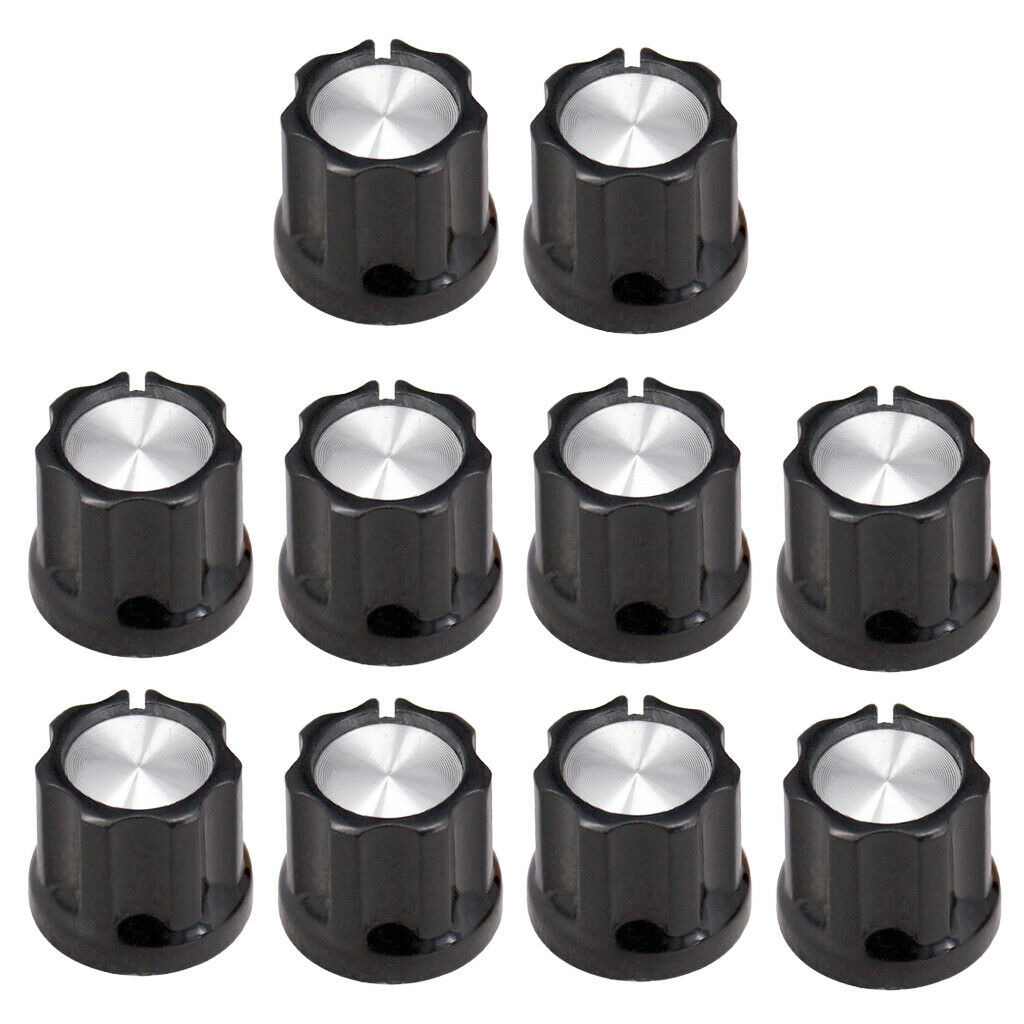 10pcs Plastic Volume   Knob Screw Fixing   Buttons for Guitar Parts