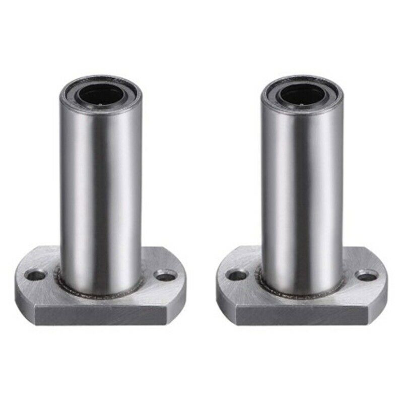 8mm Inner Dia Oval Flange Mounted Linear Motion Bushing Ball Bea LMH8LUU (2PcsT8