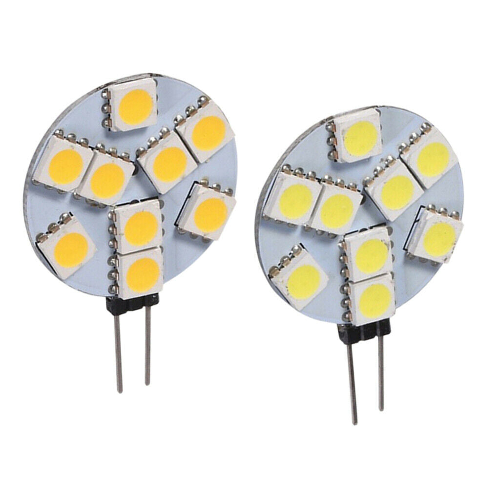 10pcs G4-5050-9SMD 0.36W Halogen Vehicle Bulbs Auto Xenon 12V Headlights Car