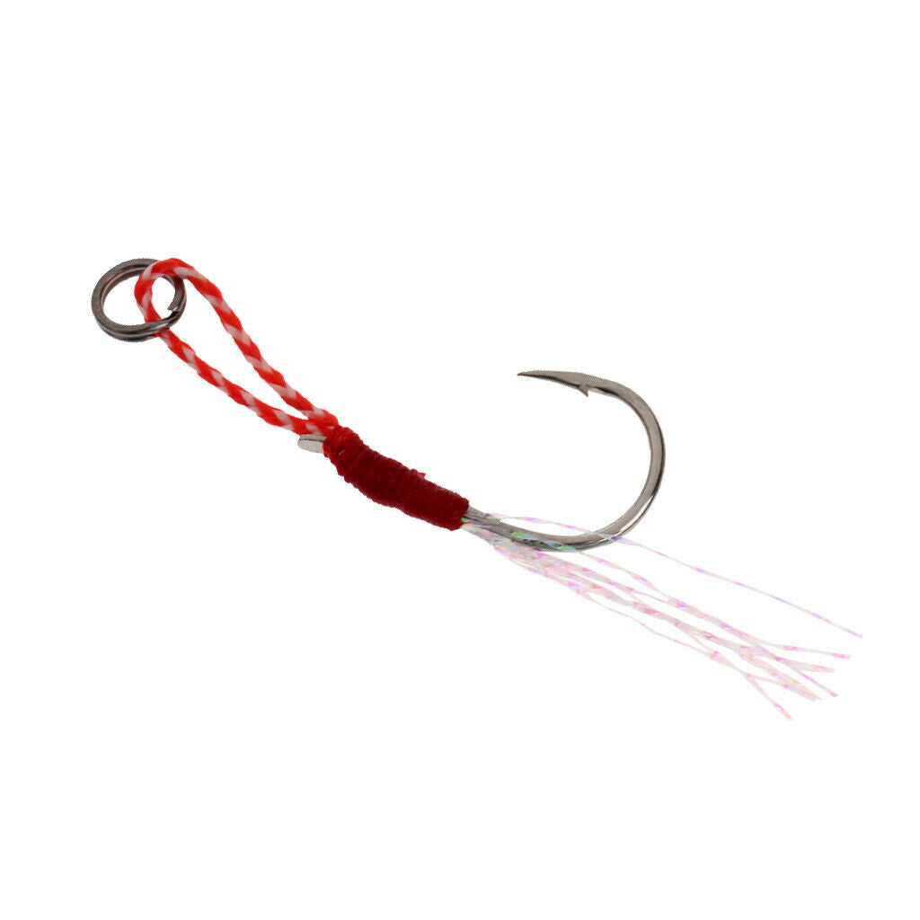 1pc Assist Fishing Hooks Stainless Steel Jigging Fishing Hooks 15#