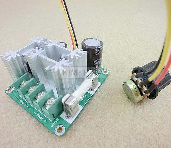 6V-12V-24V-36V-40V-60V-90V / 15A DC Motor Speed Control PWM Controller New