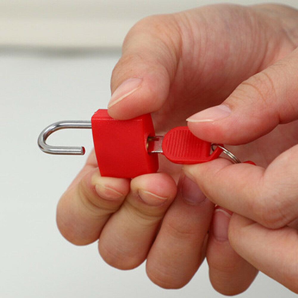 8pc Mini Strong Metal Padlock w/2 Keys Lock for Travel Suitcase Diary Lock Decor