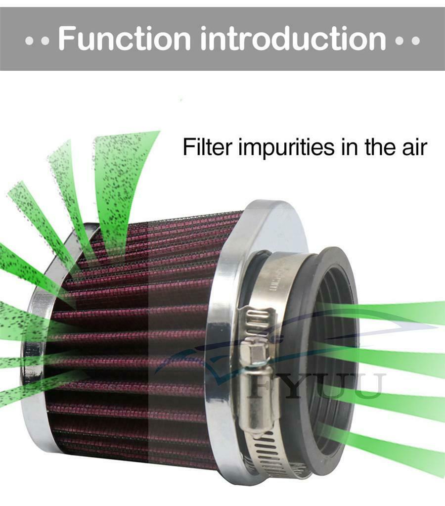 2PCS 50mm Motorcycle Air Filter Motocross Scooter Air Pods Cleaner For Yamaha