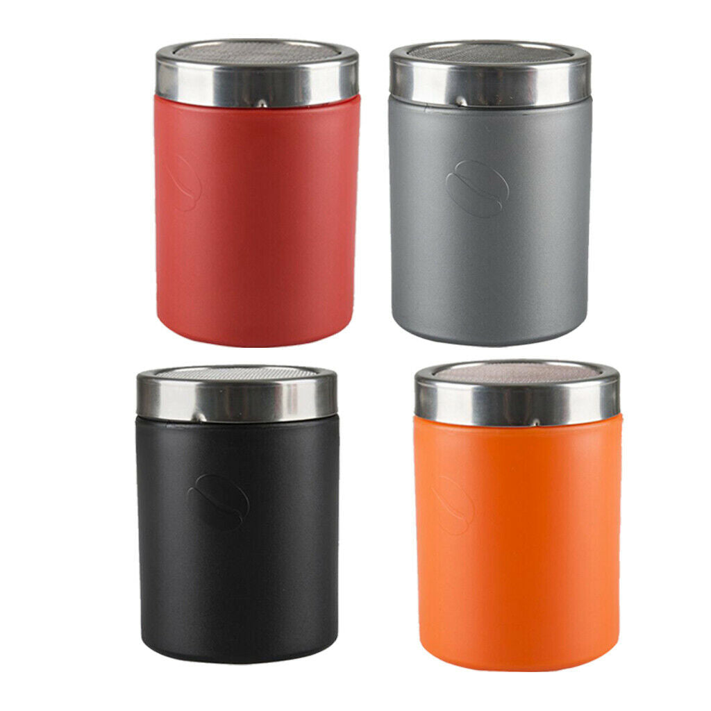 Stainless Steel Chocolate Cocoa Flour Shaker Icing Sugar Powder Red
