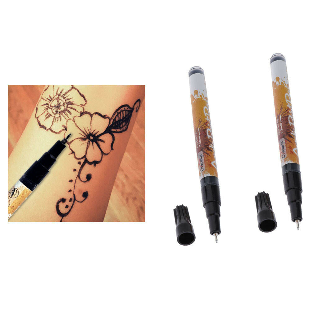 2Set Marker Waterproof Paint Pen Drawing Stationery for Scrapbooking Album