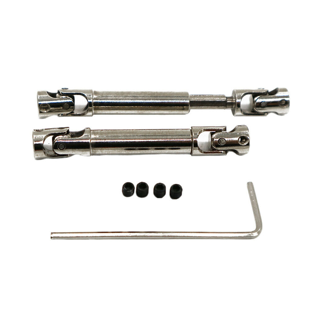 2 Pieces Central CVD Drive Shaft for WPL C14 C24 B14 B24 B16 B36 RC Car 1/16