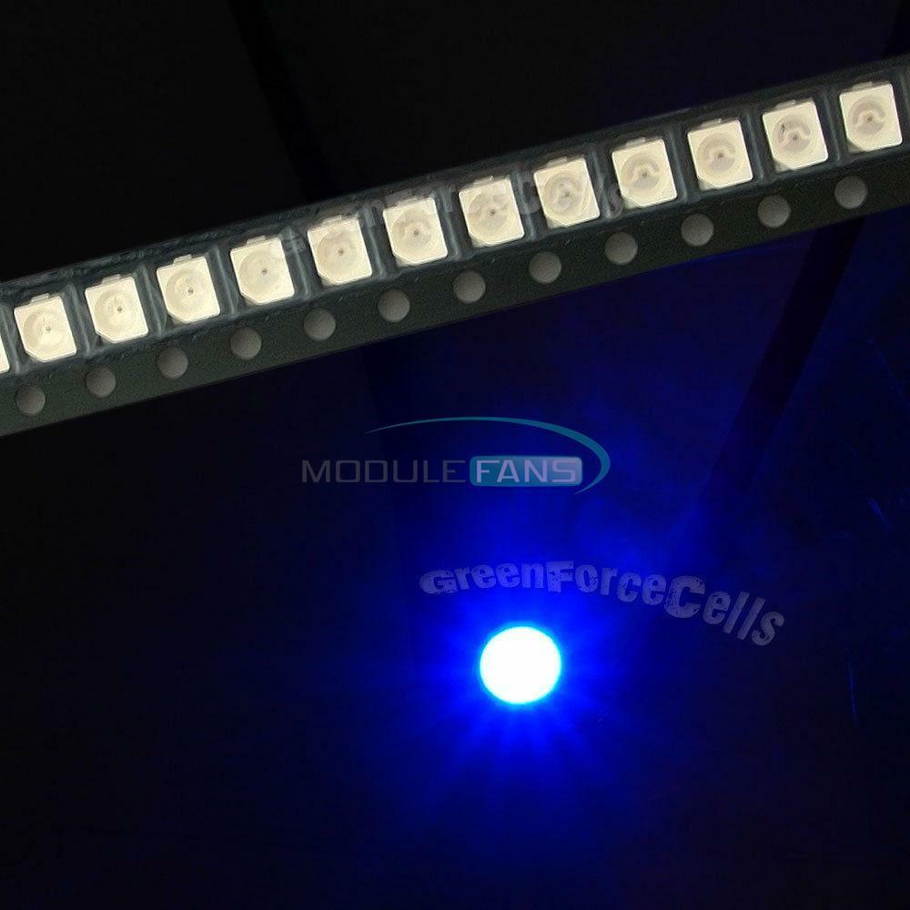 100PCS 3528 Blue 1210 PLCC-2 LED BULB LAMP Power TOP SMD SMT Light Chip