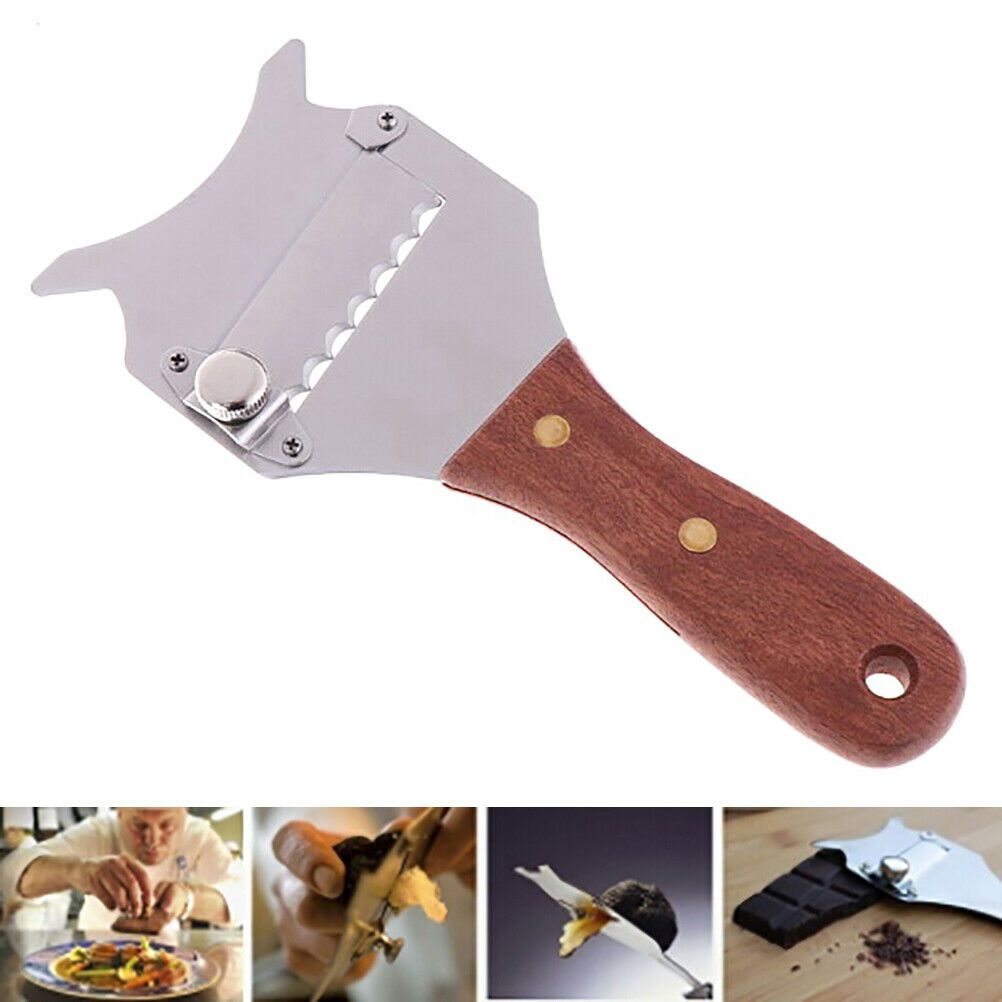 Stainless Steel Truffle Cheese Slicer Adjustable Chocolate Shaver Wavy BladeBDD